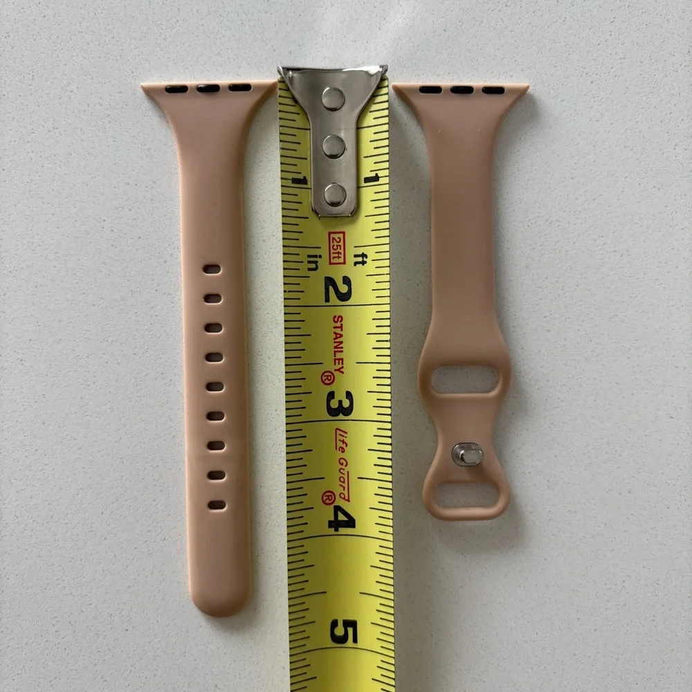 38/40/41 MM beige tan Apple Watch silicone band